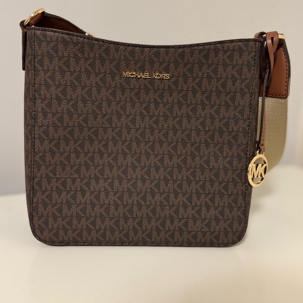 Michael Kors Brown Signature Messenger Bag